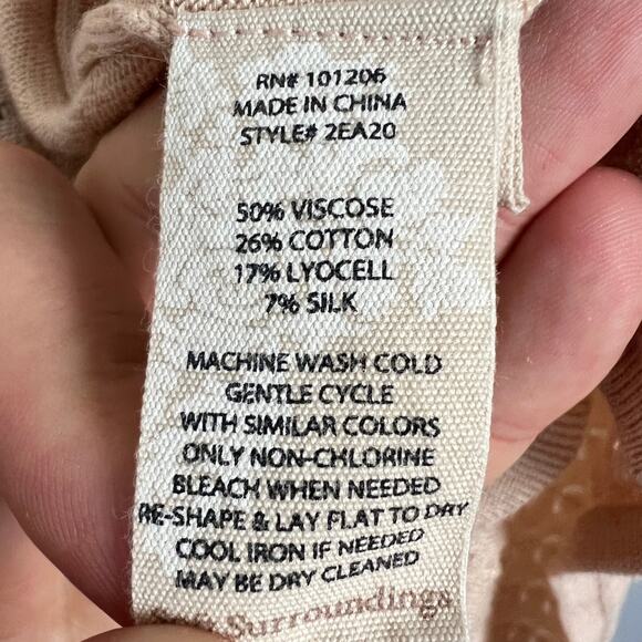 Soft Surroundings Women's XS Inglis‎ Cardigan Sweater Silk Blend Open Waterfall - Picture 8 of 12